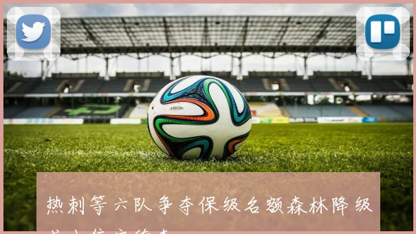 热刺等六队争夺保级名额森林降级或出售安德森